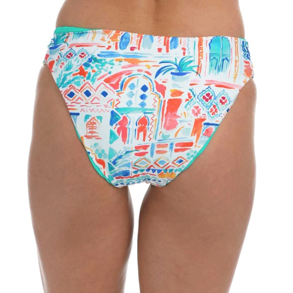 La Blanca: Terra Italia Side Shirred Hipster Bottom - Picture 5 of 14